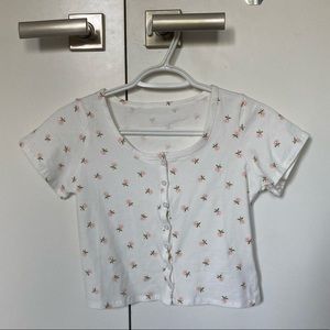 Shein Floral Crop Top